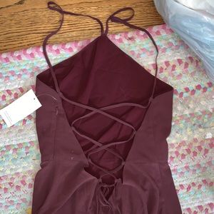 Plum colored maxi/prom dress